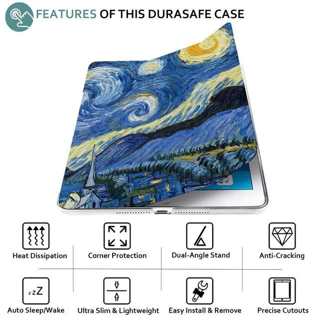 Alt view image 5 of 5 - DuraSafe Cases for iPad Pro 12.9 3 Generation Hard Back Case A1876 MTEL2LL/A MTEM2LL/A A2014 MTFN2LL/A MTFL2LL/A MTFP2LL/A MTFQ2LL/A A1983 MTHN2LL/A MTHU2LL/A MTJA2LL/A MTJ02LL/A - Starry Night