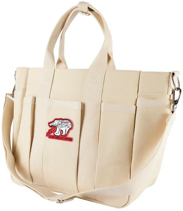 Main image of Rough Enough Crossbody Laptop Tote Bag for Women Men Heavy Duty 20 oz Canvas Work Tote 27L Large Capacity Padded 14 Inch Laptop Compartment Travel Business