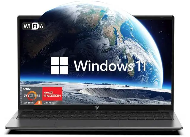 Main image of KAIGERR Laptop, Laptop Computer AMD Ryzen 5 7430U,15.6-in IPS 16GB RAM 512GB NVMe SSD, Windows Laptop, WiFi 6, Numeric Keypad, Home Laptops Office Laptops, HDMI Type-C USB3.2 Webcam 3.5mm Audio