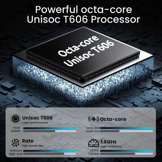 Alt view image 3 of 5 - Tablet, 11-inch Android 15 tablets, 20GB+128GB+1TB expansion, Octa-core, 8000mAh large-capacity battery, 5G/2.4G WiFi6, GPS, Bluetooth 5.0, 5MP + 8MP dual cameras, Widevine L1, protective case - Black