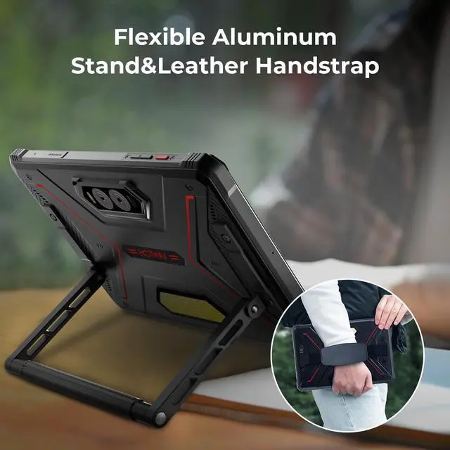 Alt view image 5 of 5 - HOTWAV R9 Plus Rugged Tablet 11 Inch IP68/IP69K Waterproof, 20080mAh Battery, Android 14, Unisoc T7280 Octa-Core, 8GB+512GB, 64MP Camera, 4G LTE, FHD+ Display, Military-Grade Shockproof (Black)