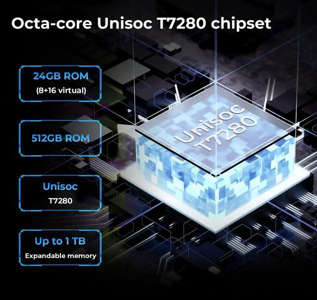 Alt view image 4 of 5 - HOTWAV R9 Plus Rugged Tablet 11 Inch IP68/IP69K Waterproof, 20080mAh Battery, Android 14, Unisoc T7280 Octa-Core, 8GB+512GB, 64MP Camera, 4G LTE, FHD+ Display, Military-Grade Shockproof (Black)