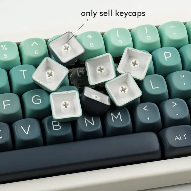 Alt view image 5 of 5 - JOMKIZ 140 Keys PBT Keycaps, MOA Profile ANSI Layout Cute Keycaps Set, Compatible for Cherry MX Switches Mechanical Keyboards