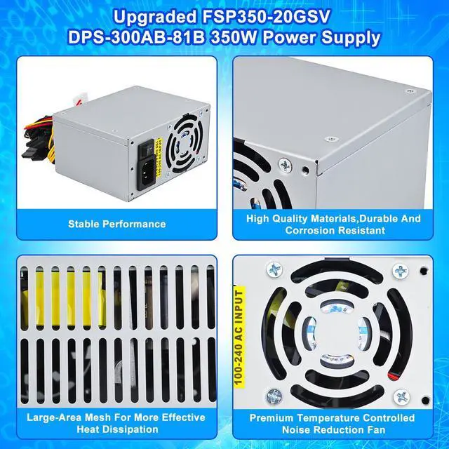Alt view image 3 of 5 - S-Union Upgraded FSP350-20GSV DPS-300AB-81B 350W POE VCR Power Supply Compatible with FSP FSP350-20GSV DPS-300AB-81 FSP35020GSV FSP300-20GSV 7916NP DS-7916N-E4 DS-7916N-16P Recorder Power Supply