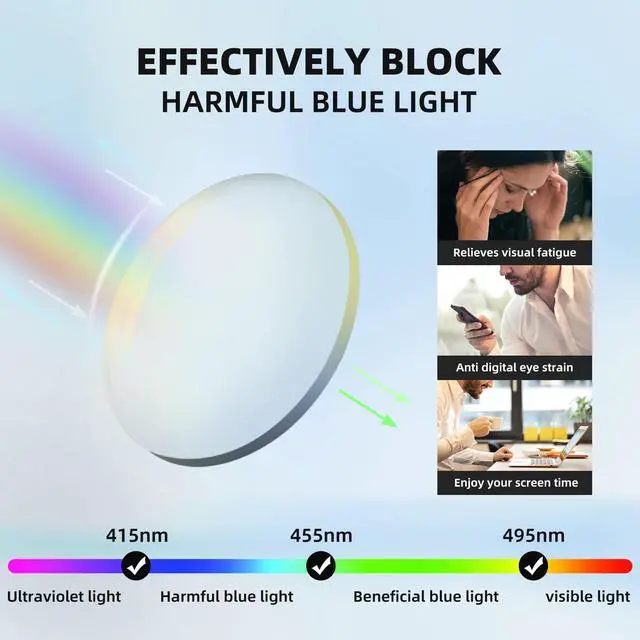 Alt view image 5 of 5 - DOERAYMI Blue Blockers Glasses for Women, Bluelight Glasses with Cat Eye Frame for Style, Comfort, Eye Strain Relief (Cat Eye, Green)