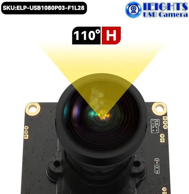 Alt view image 2 of 5 - H.264 USB Camera Module 0.0001Lux Low Illumination Webcam Board Wide Angle M16 1080P 30fps Mini UVC USB2.0 Lightburn CAMERA 100db HDR Web_Camera for Computer Fast Frame 2K PC Cam for Pi Laptop