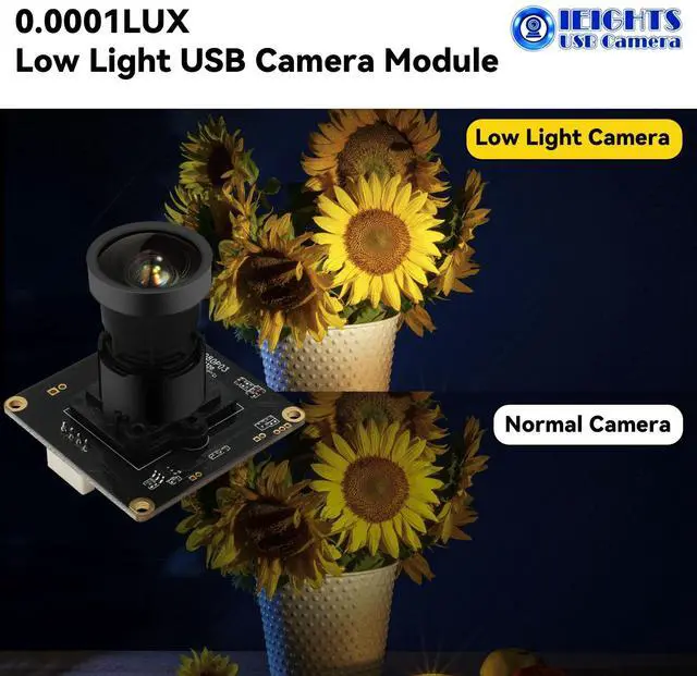 Alt view image 3 of 5 - H.264 USB Camera Module 0.0001Lux Low Illumination Webcam Board Wide Angle M16 1080P 30fps Mini UVC USB2.0 Lightburn CAMERA 100db HDR Web_Camera for Computer Fast Frame 2K PC Cam for Pi Laptop