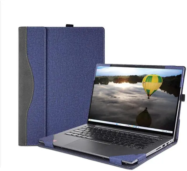 Main image of LIMIYUE Case Cover for HP OmniBook 7/X 16 inch AI PC 16-ay/16-aw/16-az & for HP OmniBook 5 Laptop 16-ba 16-bc 16z-bc Sleeve,PU Leather Protective Bag Shell with Pen Holder (Dark Blue)