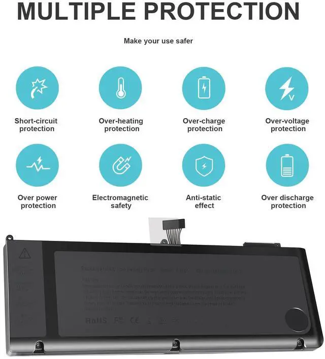 Alt view image 2 of 5 - TREE.NB A1321 A1286 (Only for Mid 2009 Mid 2010 Version) Laptop Battery for MacBook Pro 15 Inch Battery A1321 A1286 MC371LL/A MC372LL/A MB985 MB986 MC118 020-6380-A 020-6766-B
