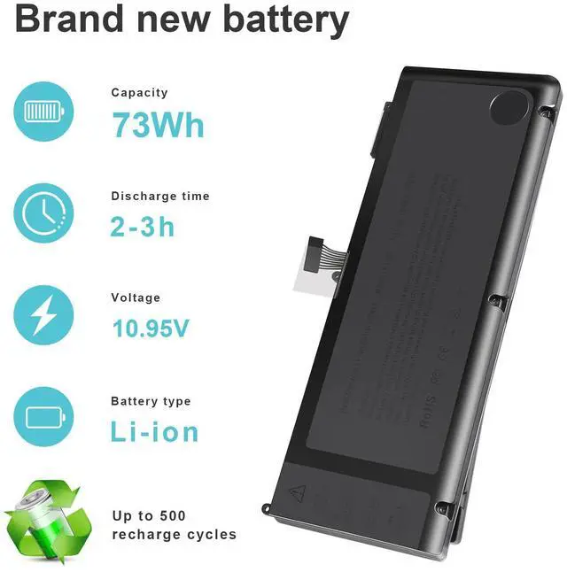 Alt view image 3 of 5 - TREE.NB A1321 A1286 (Only for Mid 2009 Mid 2010 Version) Laptop Battery for MacBook Pro 15 Inch Battery A1321 A1286 MC371LL/A MC372LL/A MB985 MB986 MC118 020-6380-A 020-6766-B