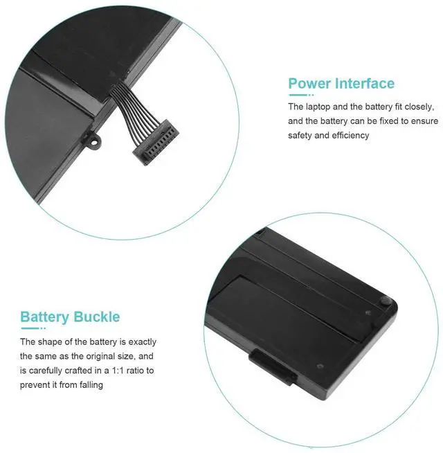 Alt view image 5 of 5 - TREE.NB A1321 A1286 (Only for Mid 2009 Mid 2010 Version) Laptop Battery for MacBook Pro 15 Inch Battery A1321 A1286 MC371LL/A MC372LL/A MB985 MB986 MC118 020-6380-A 020-6766-B