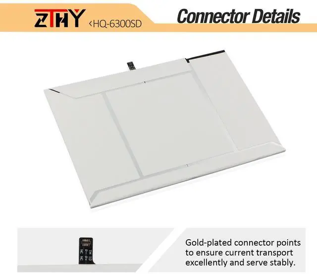 Alt view image 3 of 5 - ZTHY HQ-6300SA HQ-6300SD Tablet Battery Replacement for Samsung Galaxy Tab A8 10.5 2021 2022 SM-X200 SM-X205 SM-X200N SM-X205N SM-X205NZAAEUE SM-X200NZAAEUA Series 3.85V 27.1Wh 7040mAh