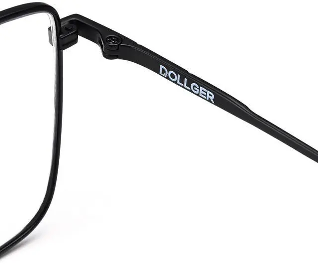 Alt view image 4 of 5 - Dollger Blue Light Glasses for Men Women Metal Square Frame Spring Temple Computer Blue Light Blocking GlassesBlack