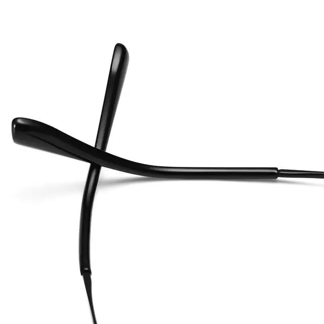 Alt view image 5 of 5 - Dollger Blue Light Glasses for Men Women Metal Square Frame Spring Temple Computer Blue Light Blocking GlassesBlack