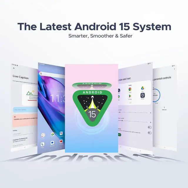 Alt view image 2 of 5 - DOOGEE Tab A9 Pro 10 inch Tablet,Android 15 Tablet 20GB+128GB/2TB Expand,Quad Core Gaming Tablets,6580mAh Battery,1280x800 IPS HD Touchscreen,5G WiFi,BT5.0,Dual Speakers,Dual Camera,Face Unlock