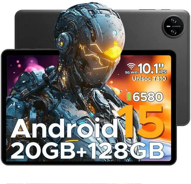 Main image of DOOGEE Tab A9 Pro 10 inch Tablet,Android 15 Tablet 20GB+128GB/2TB Expand,Quad Core Gaming Tablets,6580mAh Battery,1280x800 IPS HD Touchscreen,5G WiFi,BT5.0,Dual Speakers,Dual Camera,Face Unlock
