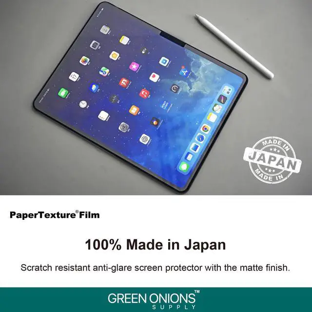 Alt view image 4 of 5 - Green Onions Supply Paper Texture Film Screen Protector for 2024~2025 iPad Pro 13 Inch (1 Pack)