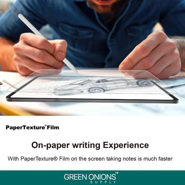 Alt view image 5 of 5 - Green Onions Supply Paper Texture Film Screen Protector for 2024~2025 iPad Pro 13 Inch (1 Pack)