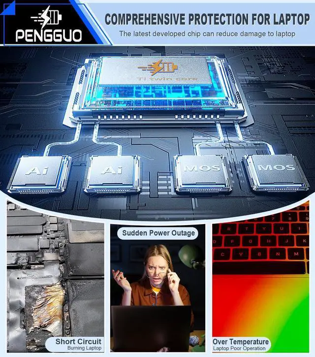 Alt view image 4 of 5 - pengguo Battery for MacBook Pro 13 Inch A1706 (Late 2016 Mid 2017), Laptop Battery Replacement Model A1819 Battery EMC 3071 EMC 3163 4320mAh (Upgraded 6.2 Versions)