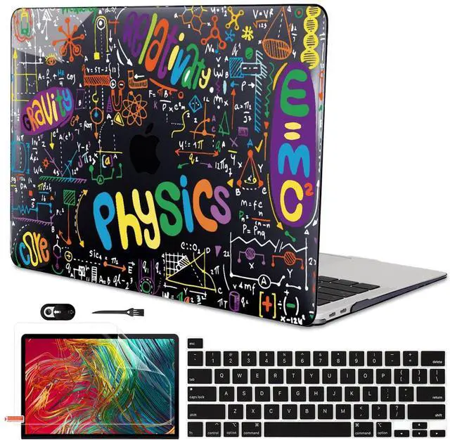 Main image of LCMOCICO Case Compatible with MacBook Pro 13 inch M2 M1 2022 2021-2016 A2338 A2289 A2251 A2159 A1989 A1706,Pattern Plastic Hard Shell Keyboard Cover Screen Film Webcam Cover, Physical Chemistry