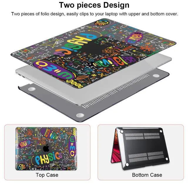 Alt view image 4 of 5 - LCMOCICO Case Compatible with MacBook Pro 13 inch M2 M1 2022 2021-2016 A2338 A2289 A2251 A2159 A1989 A1706,Pattern Plastic Hard Shell Keyboard Cover Screen Film Webcam Cover, Physical Chemistry