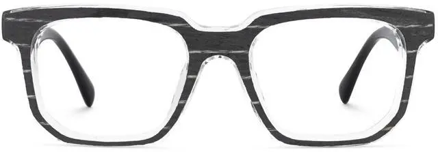 Main image of Zeelool Stylish Square Blue Light Blocking Glasses for Men TV Phone Computer Gaming Glasses Keylin ZJGA690071-02 Black