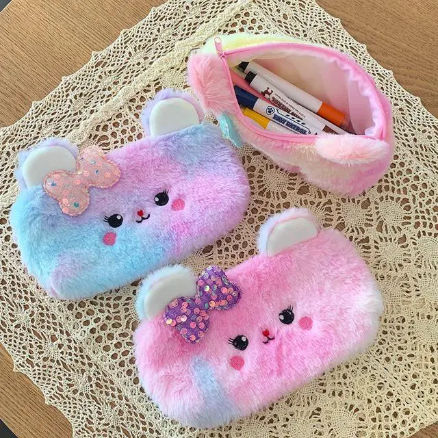 Alt view image 2 of 5 - Rubytor 5PCS Kids Backpack Set Cute School Backpacks for Girls, Kawaii Teenage Laptop Bag 17in Fashion Daypack, Large Capacity Double Shoulder Backpack for Primary Elementary High School, Pink