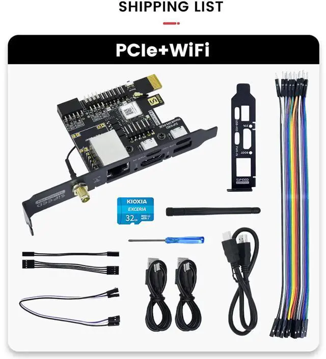 Alt view image 2 of 5 - Sipeed NanoKVM-PCIe IP-KVM Remote Control Operations Maintenance Server, DDR3 RISC-V Linux Development Board, 1TOPS NPU 1GHz SG2002 RISC-V CPU, HDMI PCIe 100M Network Port (NanoKVM-PCIe ETH+WiFi)