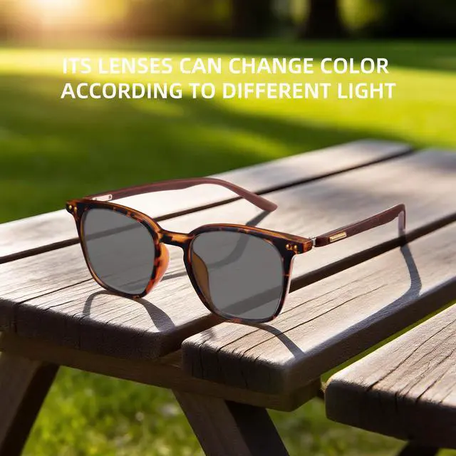 Alt view image 3 of 5 - Cyxus Photochromic Glasses for Women Men UV Protection with Blue Light Blocking8287i10 Tortoise