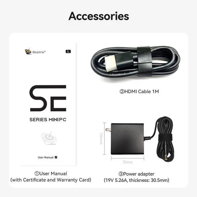 Alt view image 3 of 5 - Beelink SER9 Mini PC, AMD Ryzen 7 H 255(Up to 4.9GHz) 8C/16T, Mini Desktop Computer 32GB LPDDR5X RAM 1TB PCIe4.0 SSD, Small Gaming PC Support 4K@120Hz Output/BT5.2/WiFi 6 for Gaming/Office/Home