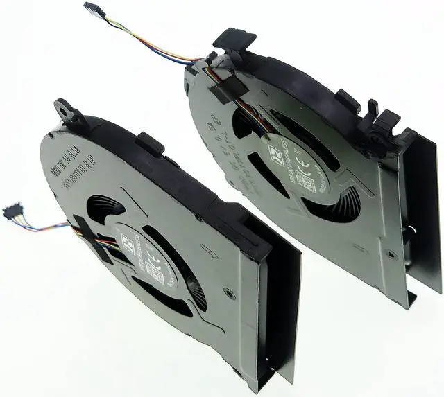 Alt view image 5 of 5 - Replacement CPU + GPU Cooling Fan for HP Spectre X360 15-CH 15-CH000 15-CH011DX 15-CH075NR 15-CH008CA 15-CH010CA NS75C00-17J22 NS75C00-17J21 P/N: L17605-001 L17606-001, 4 Pins 4 Wires