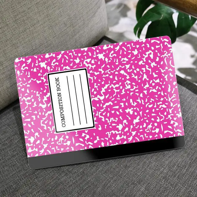 Alt view image 5 of 5 - MEEgoodo for M2 MacBook Pro 13 inch Case 2022 2021 2020,Crystal Cover Fit Model A2338 M2/M1 A2251 A2289,Clear Case for 13.3-inch Laptop,Hard Shell for MacBook Pro M2, Rose Red Composition Book