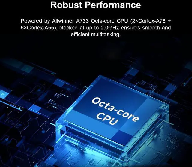 Alt view image 3 of 5 - Orange Pi 4 Pro 4GB/6GB/8GB/12GB LPDDR5 Allwinner A733 8-Core Single Board Computer with 3 Tops NPU, WiFi 6/Bluetooth 5.4,Development Board with eMMC Socket Run Ubuntu/Debian/Android (4GB)