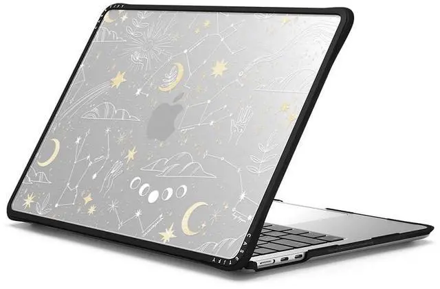 Alt view image 2 of 2 - CASETiFY Impact MacBook Air 13.6" (M2-M4) Case [Cushioned Impact Corners/Scratch-Resistant/Anti-Slip Grip] - Stargazing - Clear Black