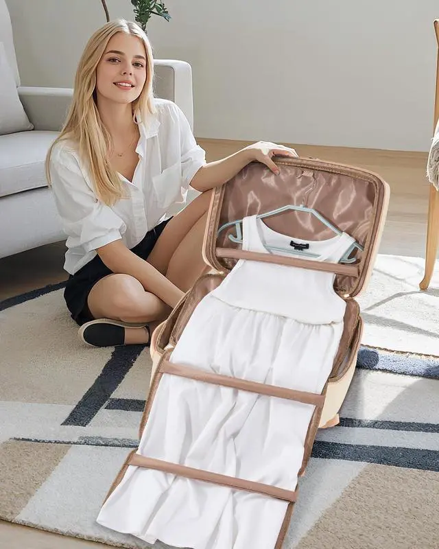 Alt view image 2 of 5 - LOVEVOOK Travel Backpack for Women Men with Garment Bag, 50L Carry on Backpack as TSA Personal Item Flight Approved, Luggage Daypack Fits 17.3" Laptop, Overnight Business Weekender Travel Essential