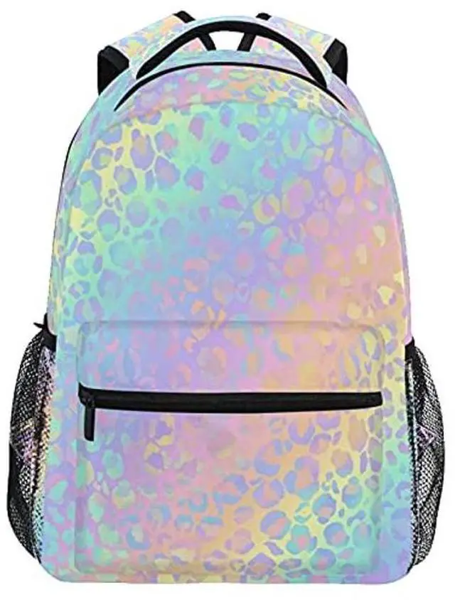 Main image of MNSRUU Student Travel School Backpack Bright Leopard College Laptop Backpacks Business iPad Tablet Computer Bookbags for Adult Teen One Size