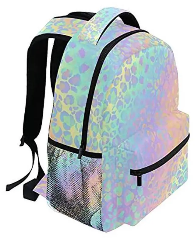 Alt view image 3 of 5 - MNSRUU Student Travel School Backpack Bright Leopard College Laptop Backpacks Business iPad Tablet Computer Bookbags for Adult Teen One Size