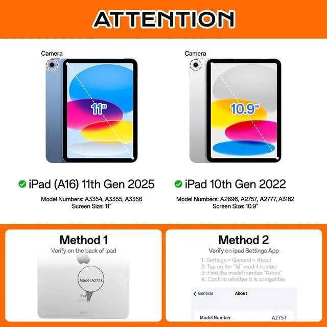 Alt view image 2 of 5 - JKSML Case for iPad 10th/11th (A16) Gen with 7 Colors Backlight Touchpad Keyboard and Pencil Holder, Detachable Wireless Bluetooth Trackpad Keyboard, 3 Adjustable Angles, 10.9inch/11inch Case, White