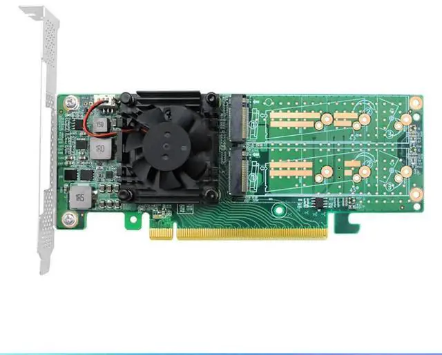 Main image of Linkreal PCIe 3.0 X16 to Quad M.2 NVMe SSD Swtich Adapter Card for Servers-LRNV9547L-4I