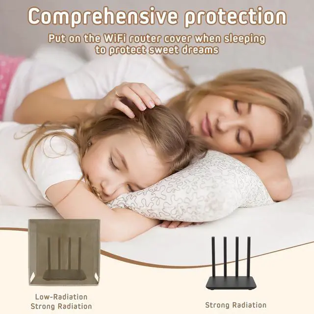 Alt view image 4 of 5 - Otoolling Large WiFi Router Cover, Smart Meter Cover Block 90% of WiFi Router EMF and 5G Electric Meter Faraday Cage Protection