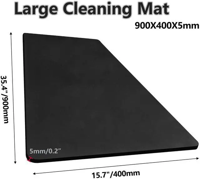 Alt view image 3 of 5 - 36X16 Inch Large Cleaning Mat, Workbench Pad Protector for Office and Home