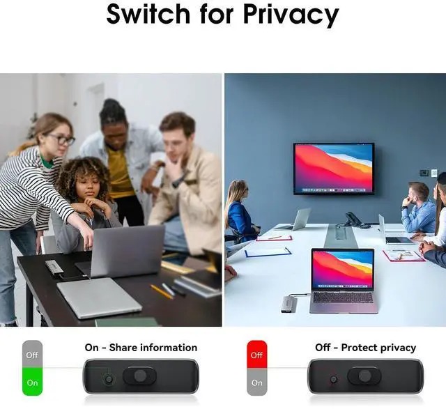 Alt view image 4 of 5 - ESSAGER 8 in 1 USB C Hub with M.2 NVMe/SATA SSD Enclosure 10Gbps, 4K HDMI 1.4, USB 3.2 Gen2, PD100W, Aluminum Alloy USB C SSD Enclosure for M.2 NVMe SATA SSD for Mac mini M1 2 3 4