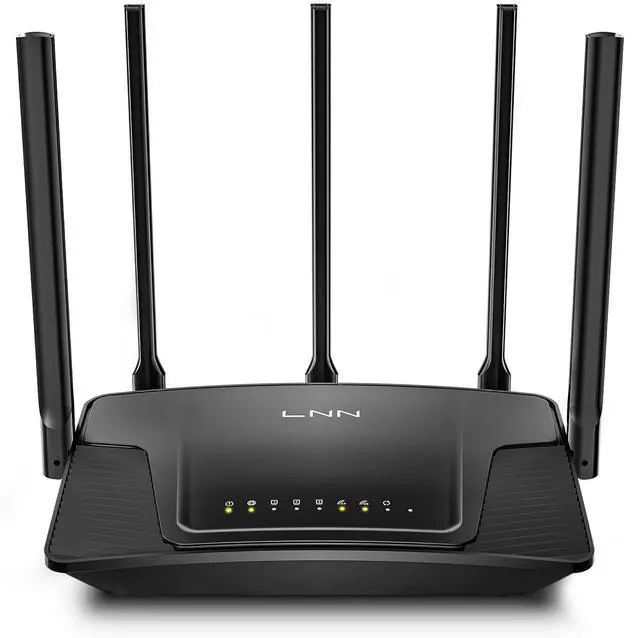 Main image of LNN Wi-Fi 6 Router, 3000Mbps Dual Band Wireless Gigabit Routers for Gaming, 20+ Devices Support with OFDMA, 2000 Sq.Ft Coverage, FCC Certified