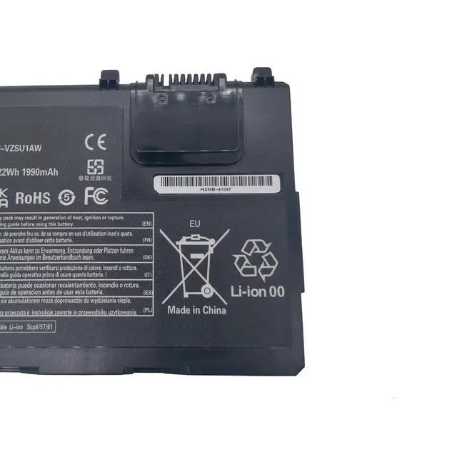 Alt view image 3 of 5 - FLYRLB CF-VZSU1AW Replacement Laptop Battery Compatible with Panasonic Toughbook Cf-33 12 inch CF-33MK1 CF-VZSU1AR CF-VZSU1AJS CF-VZSU1BW - 11.1V 22Wh