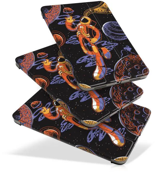 Main image of MecBevia Case Compatible with iPad Air 11 Inch M3 (2025) / M2 (2024), iPad Air 10.9 Inch 5th Gen (2022) / 4th Gen (2020), Hard PC Back Cover with Auto Wake/Sleep, Cosmic Stroll