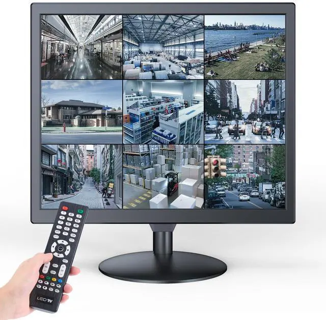 Main image of Eyoyo 17 inch PC Security Monitor 1280x1024 5:4 View 170° Computer Monitors Support USB Full Format Video Playback NVR CCTV Monitor with AV HDMI VGA BNC Input Built-in Speaker, Remote Control