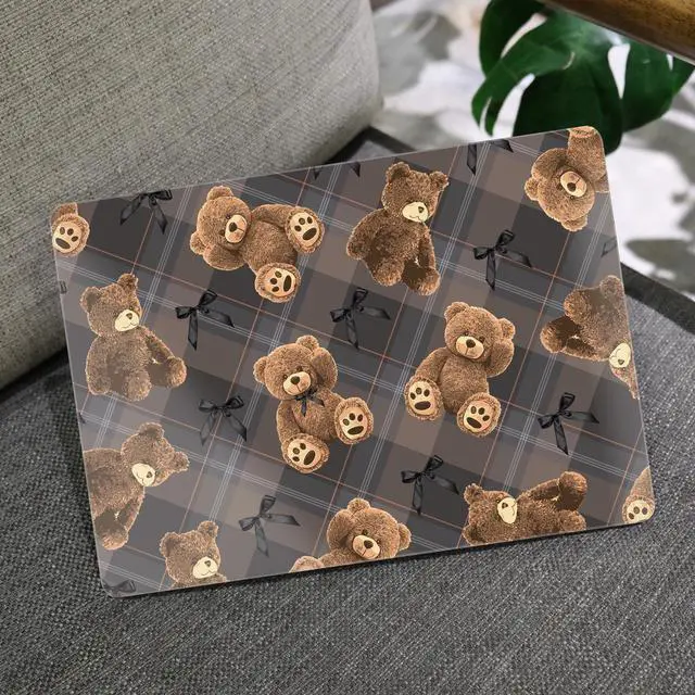 Alt view image 5 of 5 - MEEgoodo for MacBook Pro 13 inch Case 2022 2021 2020 A2338 M2/M1 A2251 A2289 with Touch ID,Clear Laptop Hard Shell Cases with Keyboard Webcam Cover & Trackpad Film & Type C Adapter, Cute Little Bear