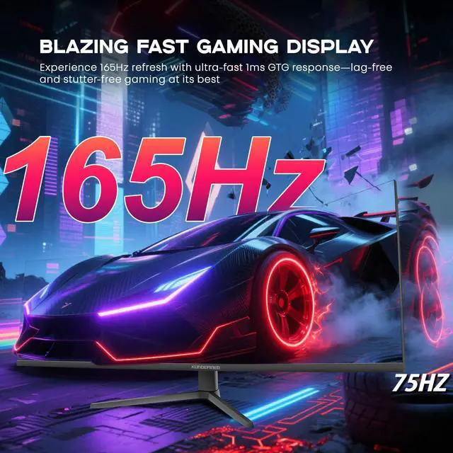 Alt view image 3 of 5 - 49 inch Curved Monitor with Remote, 165Hz WDQHD(5120 x 1440p) 5K Ultrawide Gaming Monitor R1500, HDR400, 3000:1 Contrast, sRGB 100%, USB-C, FreeSync, PIP/PBP, Built-in Speaker, HDMI 2.1 & DP 1.4