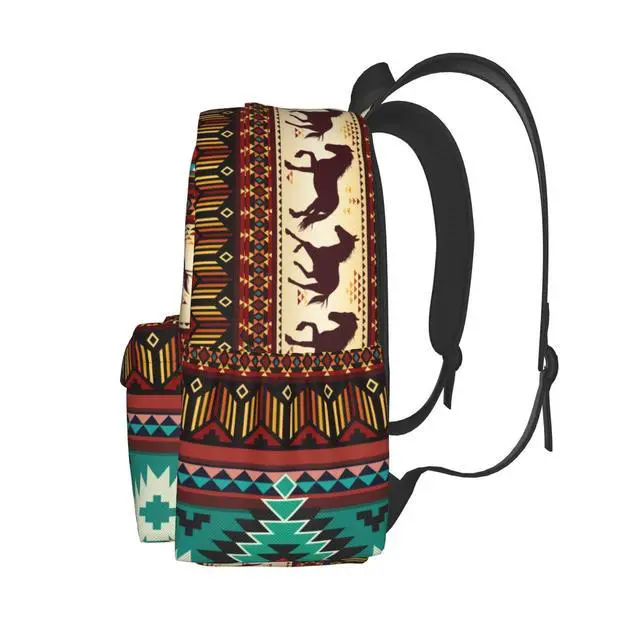 Alt view image 5 of 5 - Odfovowo Horse Travel Backpack for Women Men Work Laptop backpacks Mesh Carry on Backpack Casual Daypack for Hiking Camping Climbing Gifts