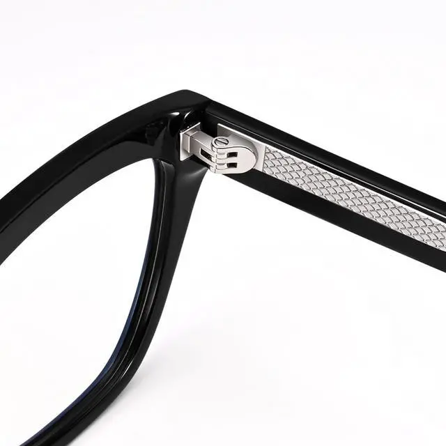 Alt view image 3 of 5 - Dollger Blue Light Blocking Glasses For Woman Men Rectangle Cat Eye Computer BlueLight Glasses Clear Lens Non-Prescription Black